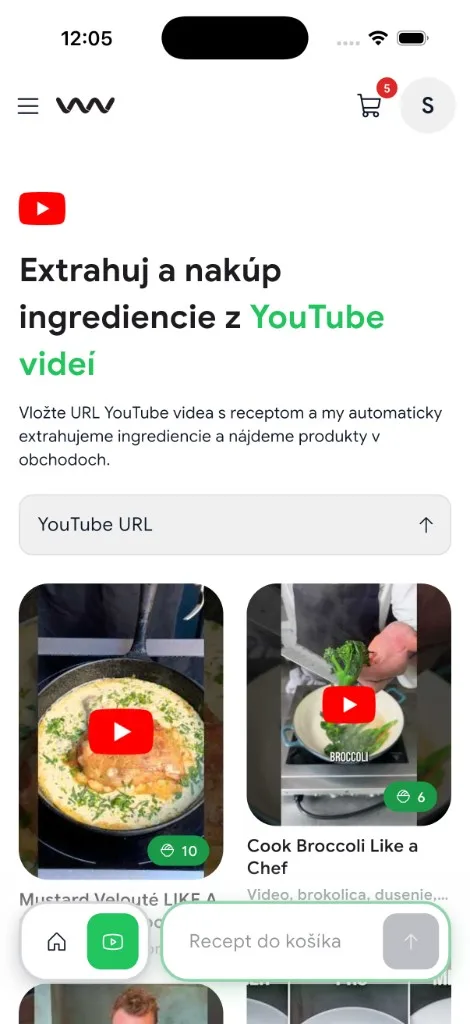 Z YouTube priamo do kuchyne